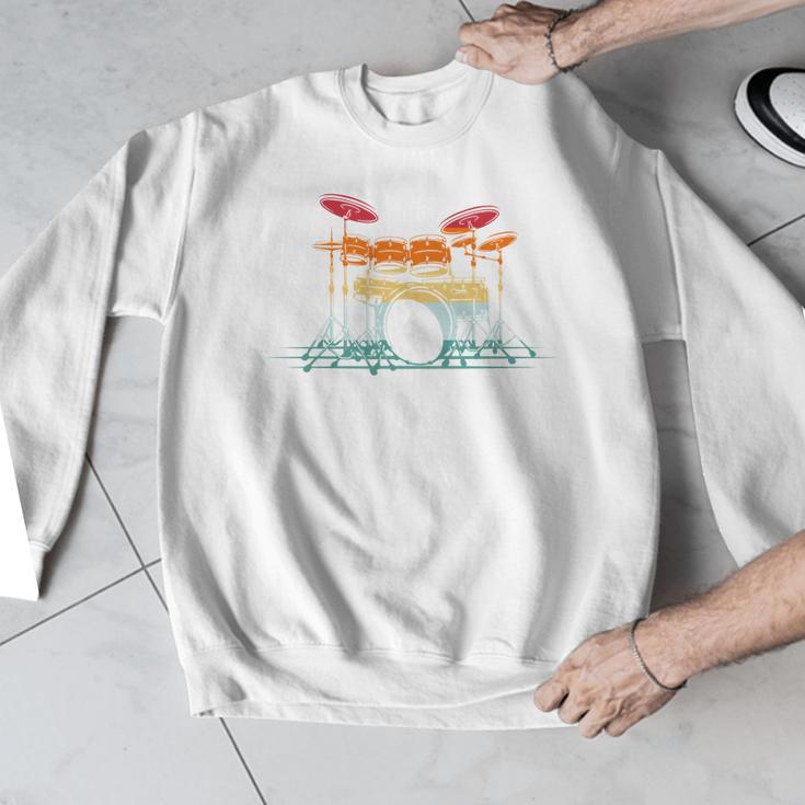 Drum Kit Musical Retro Instrument Musician Men Graphic Sweatshirt Drum Kit Musical Retro Instrument Musician Men Graphic Sweatshirt