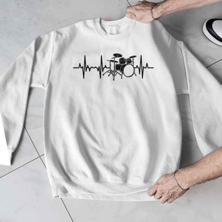 Drum Kit Pulse Line Rock Artist Drum Set Comfort Colors Adult Sweatshirt Men Graphic Sweatshirt Drum Kit Pulse Line Rock Artist Drum Set Comfort Colors Adult Sweatshirt Men Graphic Sweatshirt