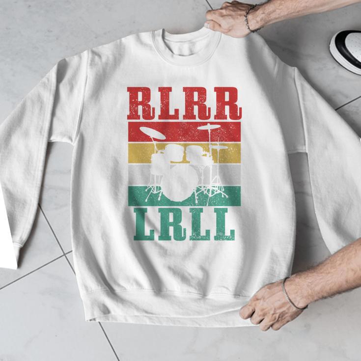 Drummer RLRR LRLL Vintage Drum Kit Sweatshirt Men Graphic Sweatshirt