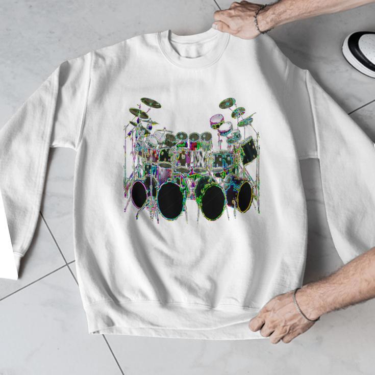 Large Drum Kit With Many Drums Men Graphic Sweatshirt