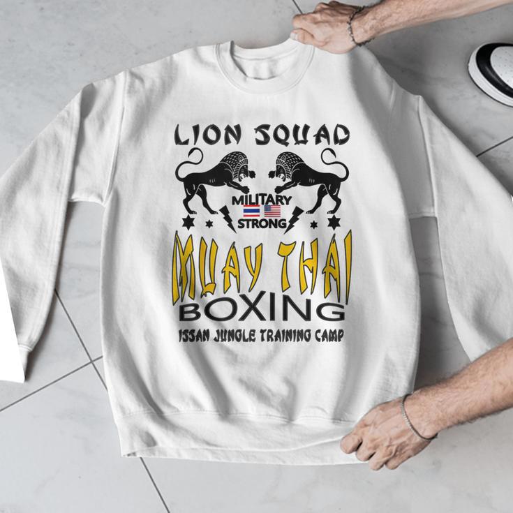 LION SQUAD THAILAND KICKBOXING MUAY THAI MMA TRAINING Men Graphic Sweatshirt