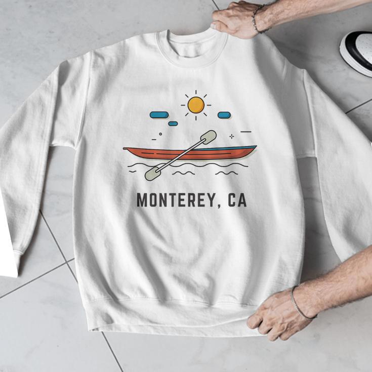 Monterey California Kayak Canoe Paddling Outdoor Men Graphic Sweatshirt