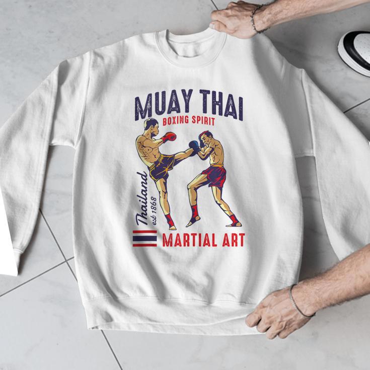 Muay Thai Boxing Spirit Martial Art Men Graphic Sweatshirt Muay Thai Boxing Spirit Martial Art Men Graphic Sweatshirt