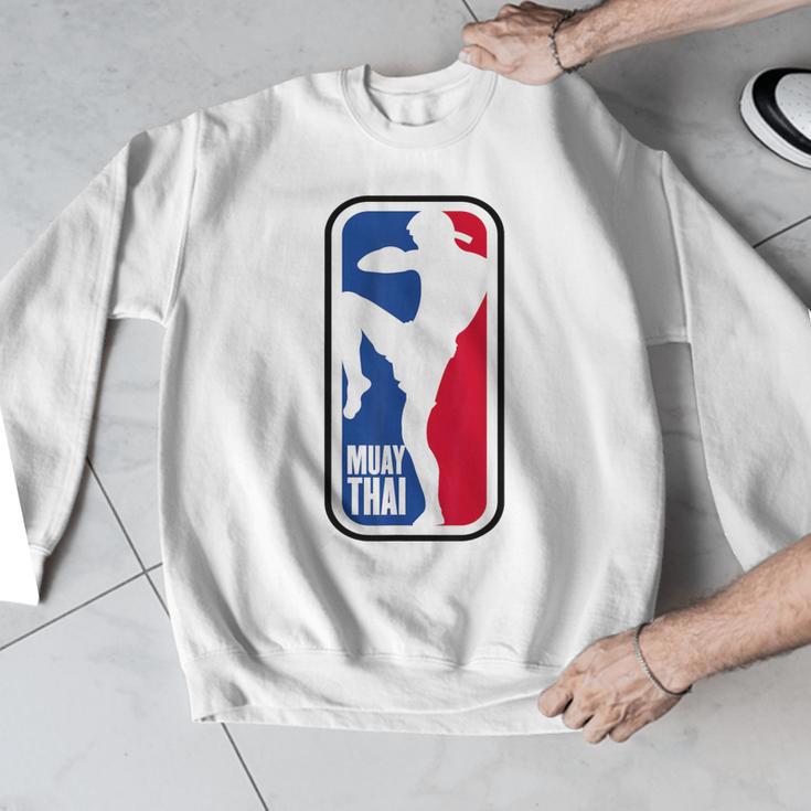Muay Thai Fighter Retro Kickboxing MMA Training Men Graphic Sweatshirt Muay Thai Fighter Retro Kickboxing MMA Training Men Graphic Sweatshirt