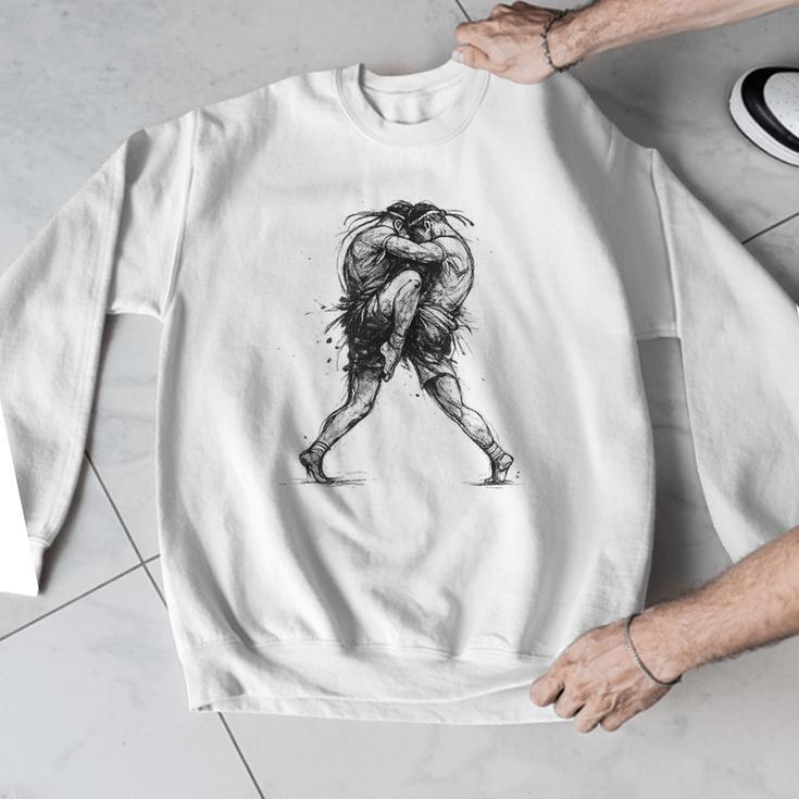 Muay Thai Kickboxing Nak Muay Thai Boxing Fighter Men Graphic Sweatshirt