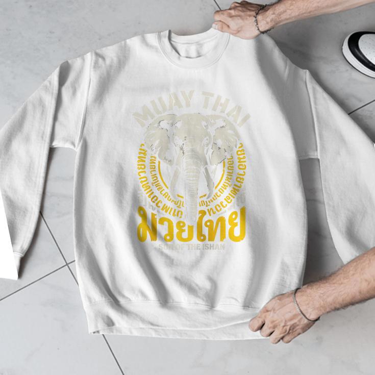 Muay Thai Thailand Fighter Martial Arts Son Of The Ishan Tee Raglan Baseball Tee Men Graphic Sweatshirt