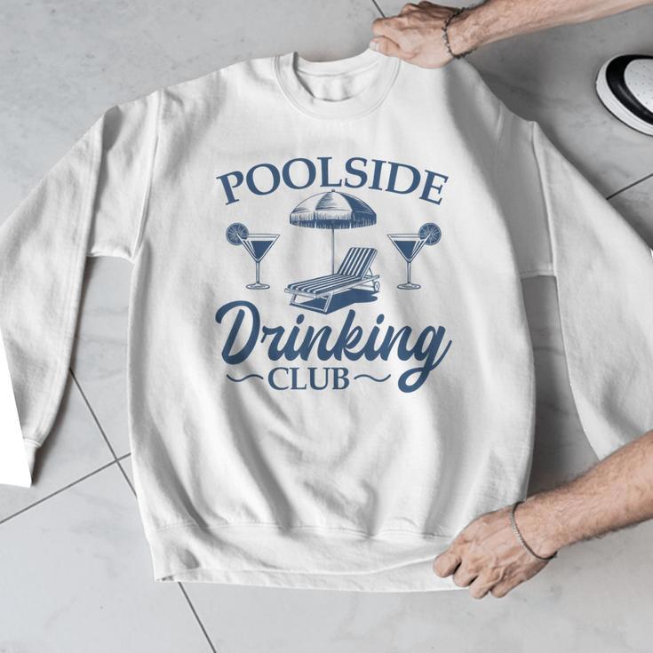 Pool Adult Poolside Drinking Club Summer Swimming Pool Party Men Graphic Sweatshirt Pool Adult Poolside Drinking Club Summer Swimming Pool Party Men Graphic Sweatshirt