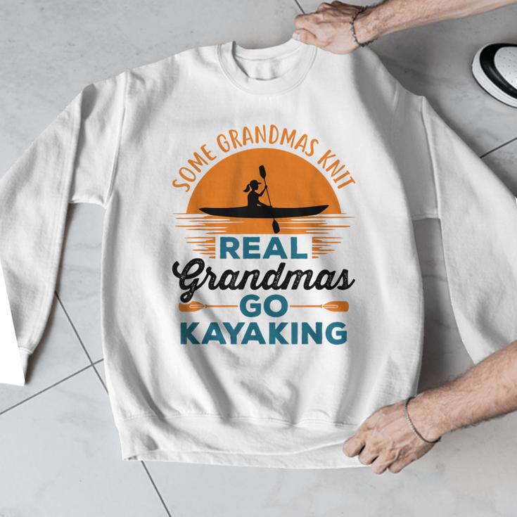 Real Grandmas Go Kayaking Yak Kayak Women Canoe Kayaker Men Graphic Sweatshirt