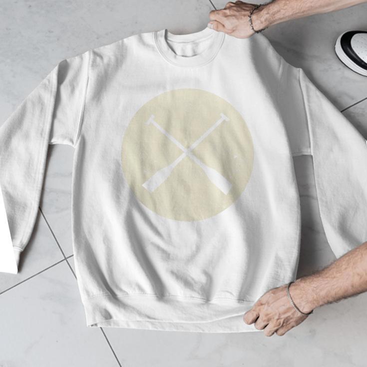 Retro Vintage Canoe Paddles Crossing Canoe & Kayaking Men Graphic Sweatshirt Retro Vintage Canoe Paddles Crossing Canoe & Kayaking Men Graphic Sweatshirt