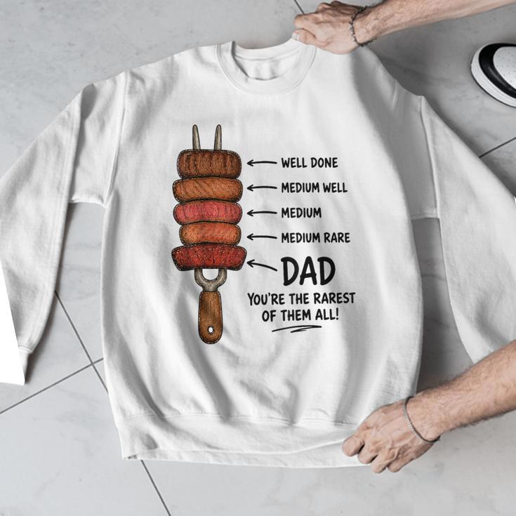 Steak BBQ Dad You'Re The Rarest Of Them All Fathers Day Men Graphic Sweatshirt
