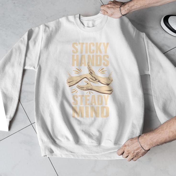 Sticky Hands Steady Mind Muay Thai Boxing Men Graphic Sweatshirt Sticky Hands Steady Mind Muay Thai Boxing Men Graphic Sweatshirt