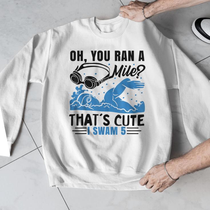 Swimmer Swimming Men Graphic Sweatshirt
