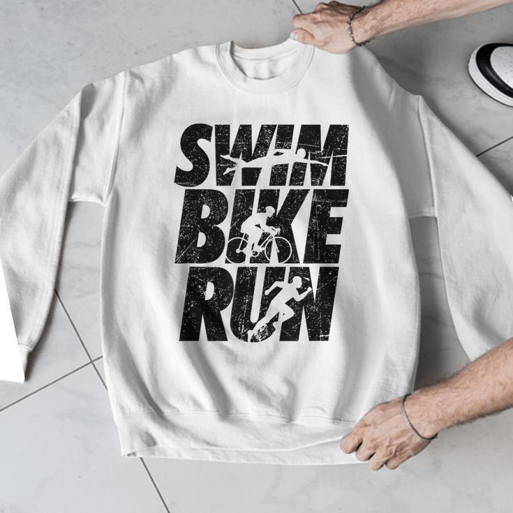 Swimming Cycling Running Triathlon Running Swimming Men Graphic Sweatshirt Swimming Cycling Running Triathlon Running Swimming Men Graphic Sweatshirt