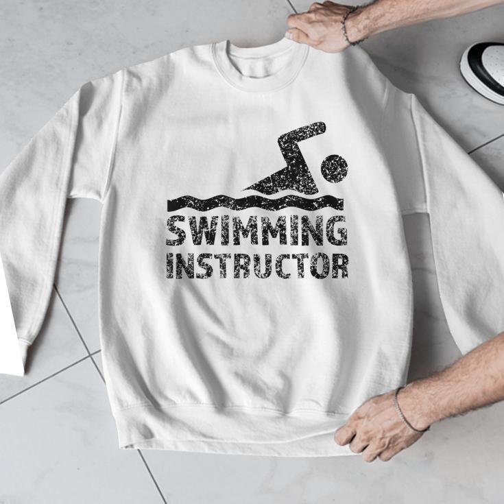 Swimming Instructor Lesson Swim Coach Men Graphic Sweatshirt Swimming Instructor Lesson Swim Coach Men Graphic Sweatshirt