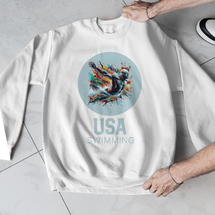 SWIMMING SPORT COMPETITIVE SWIM Men Graphic Sweatshirt SWIMMING SPORT COMPETITIVE SWIM Men Graphic Sweatshirt