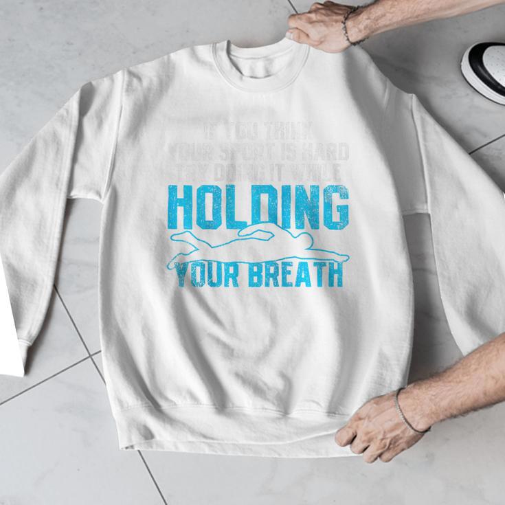 Swimming Swimmer Raglan Baseball Tee Men Graphic Sweatshirt Swimming Swimmer Raglan Baseball Tee Men Graphic Sweatshirt
