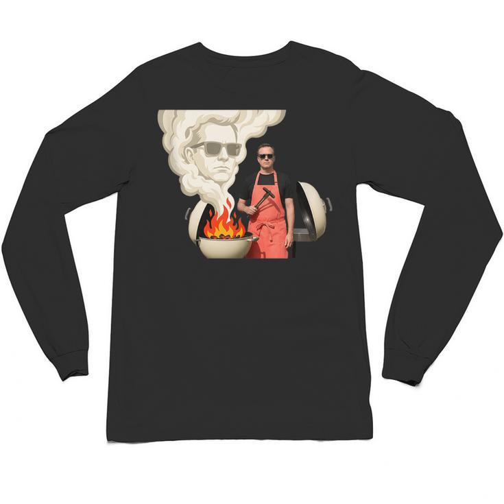 BBQ Dad Grilling Humor Men Backyard Unisex Long Sleeve T-Shirt