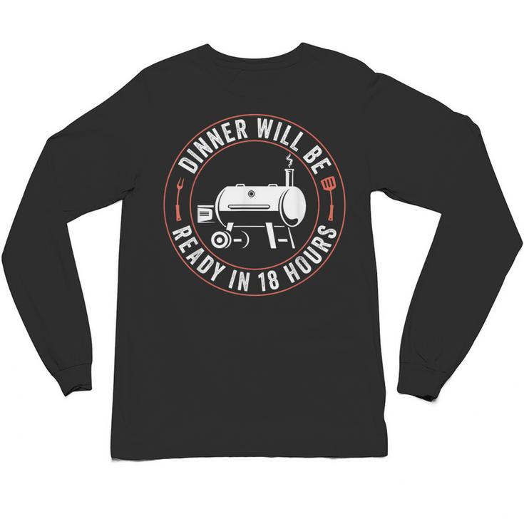 BBQ Dad Smoking Meat Smoker Barbecue Dad Apparel Unisex Long Sleeve T-Shirt