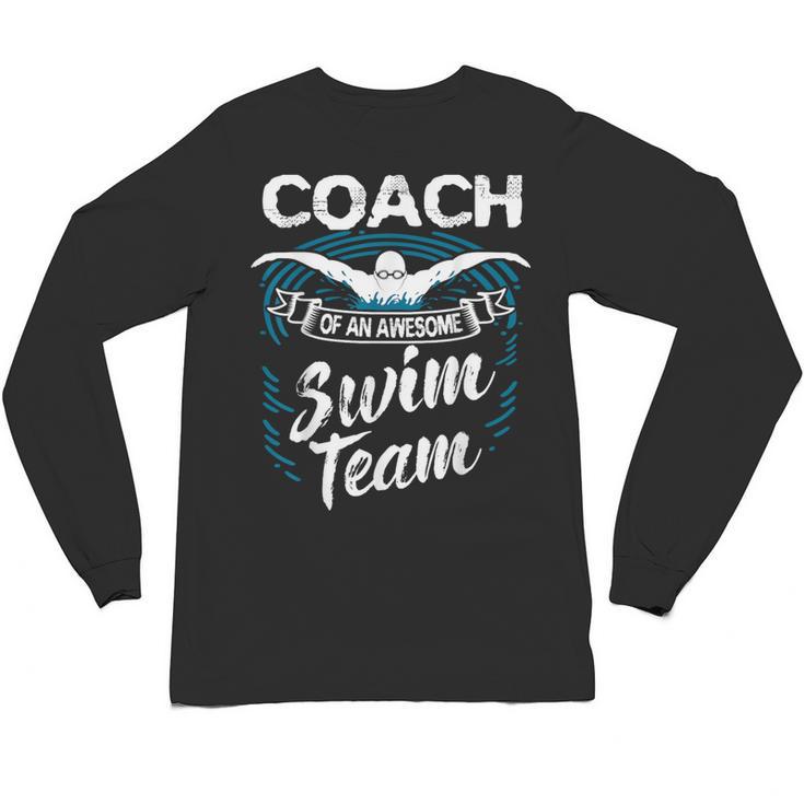 Swim Coach Professional Instructor Swimming Lesson Sport Unisex Long Sleeve T-Shirt