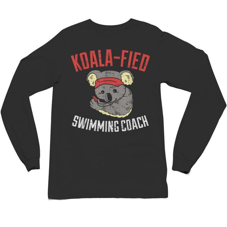 Swim Coach Saying Cute Swimming Coach Appreciation Unisex Long Sleeve T-Shirt