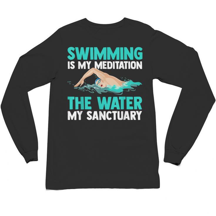 Swim Swimmers Swimming Unisex Long Sleeve T-Shirt