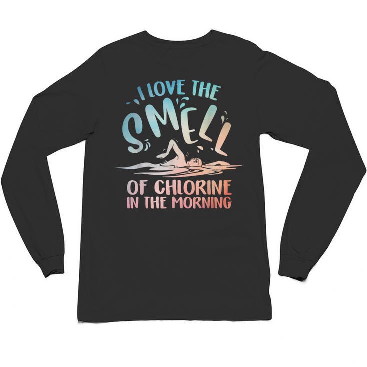 Swimmer Art For Men Women Swim Team Coach Swimming Unisex Long Sleeve T-Shirt