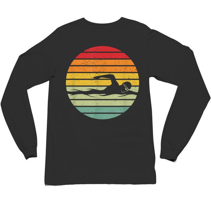 Swimming & Water Sport Vintage For Swimmers & Swim Coaches Unisex Long Sleeve T-Shirt