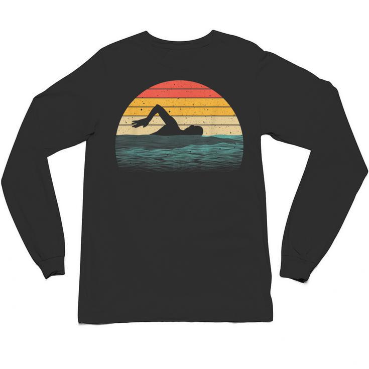 Swimming Art For Men Women Swim Coach Rescue Swimmer Unisex Long Sleeve T-Shirt