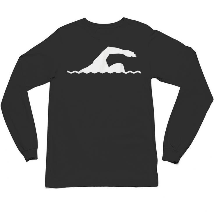 Swimming Float Unisex Long Sleeve T-Shirt