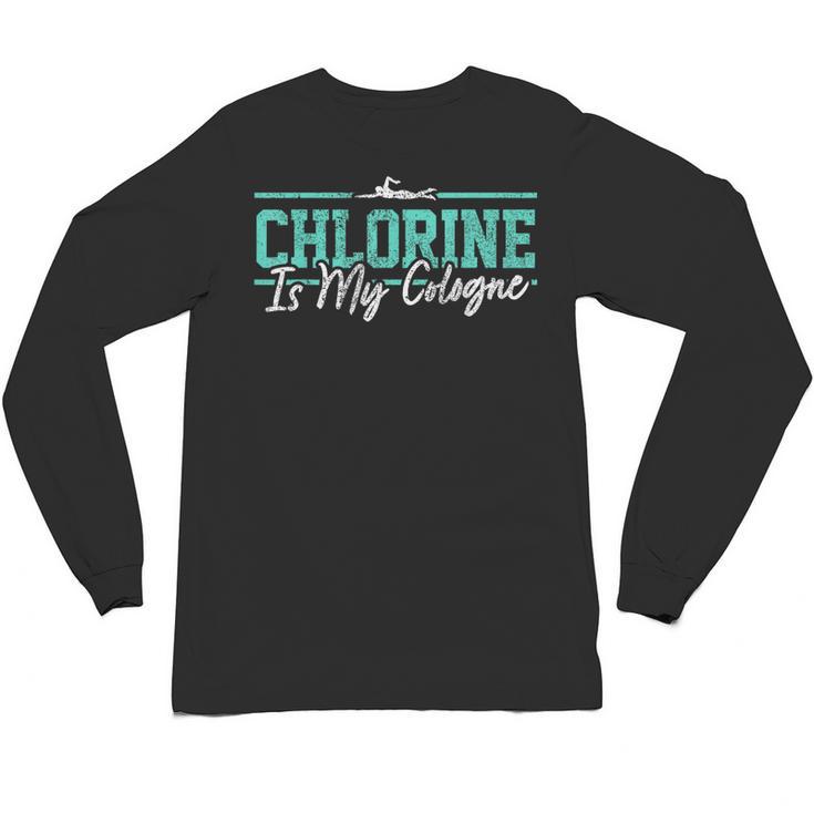 Swimming Humor Swimmer Chlorine Joke Swim Unisex Long Sleeve T-Shirt