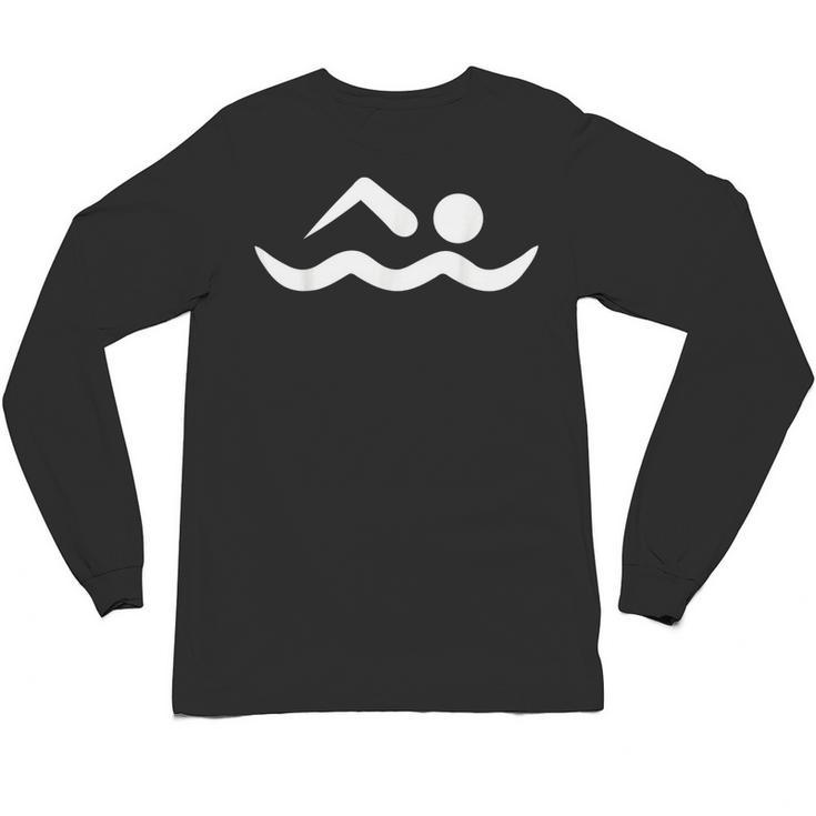 Swimming Icon Unisex Long Sleeve T-Shirt