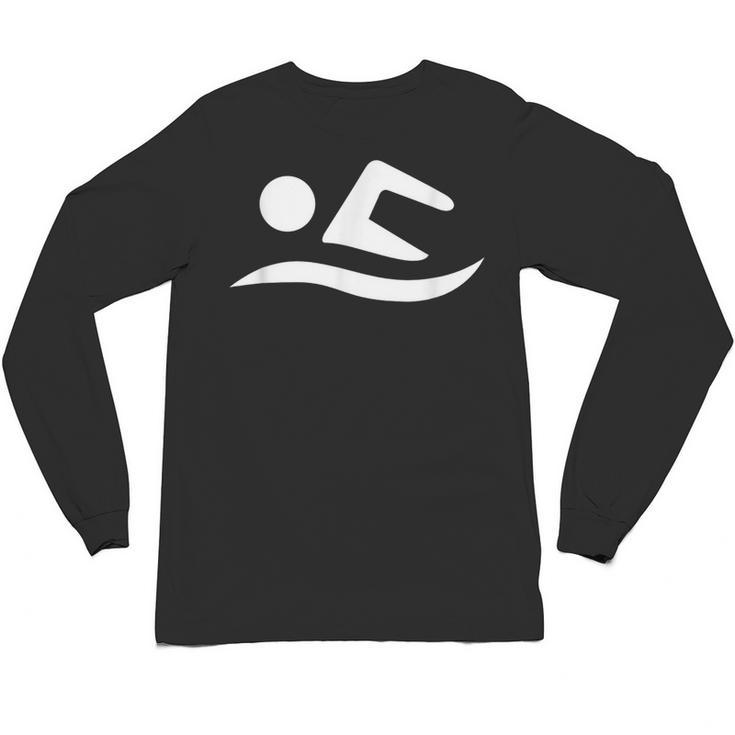 Swimming Silhouette Logo Unisex Long Sleeve T-Shirt