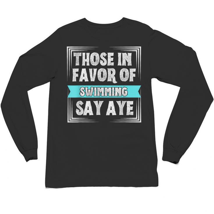 Swimming Swim Swimmer Unisex Long Sleeve T-Shirt