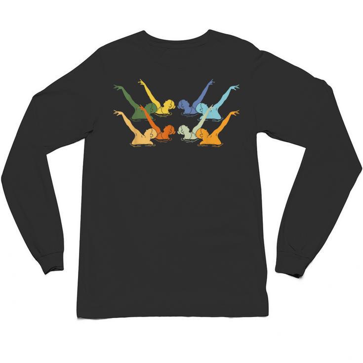 Vintage Synchronized Swimming Artistic Swimming Unisex Long Sleeve T-Shirt