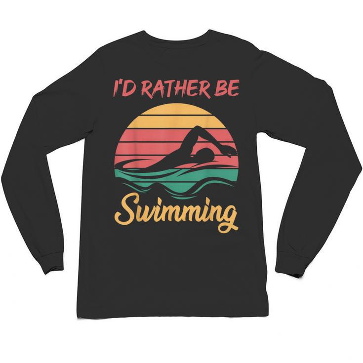 Water Rat Water Sports Hobby Swimming Club Swimming Unisex Long Sleeve T-Shirt