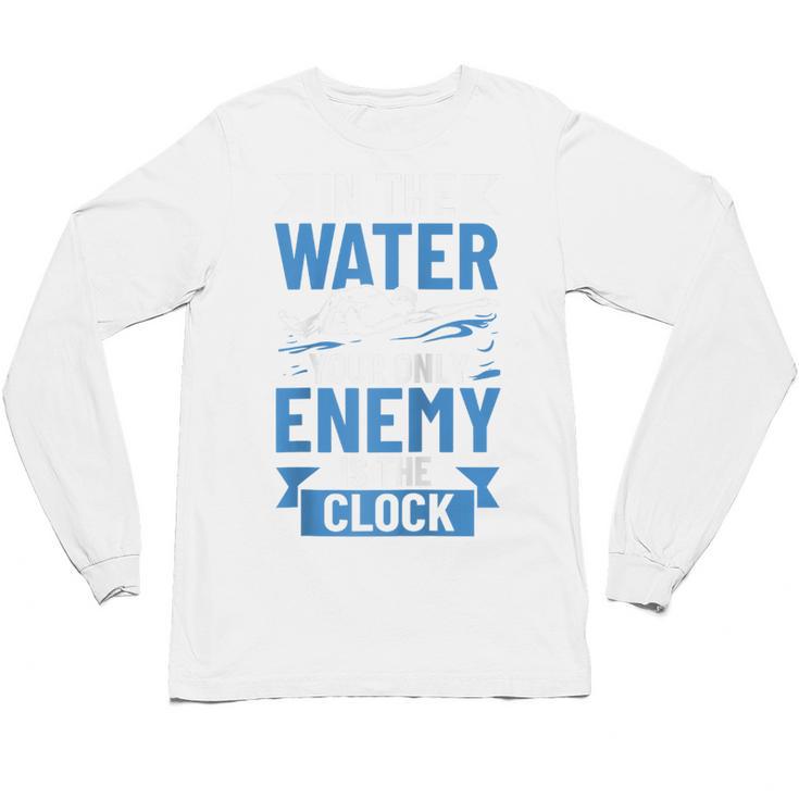 Swimming Enthusiast Swimming Expert Swimming Lover Swimmer Raglan Baseball Tee Unisex Long Sleeve T-Shirt