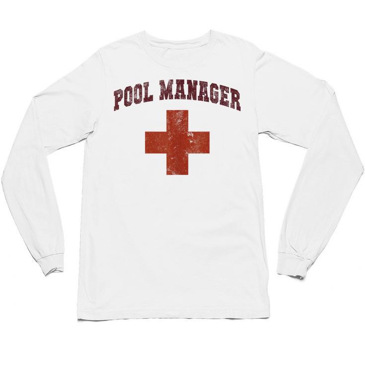 Swimming Pool Manager Beach Vacay Lifeguards Swim Cruise Unisex Long Sleeve T-Shirt
