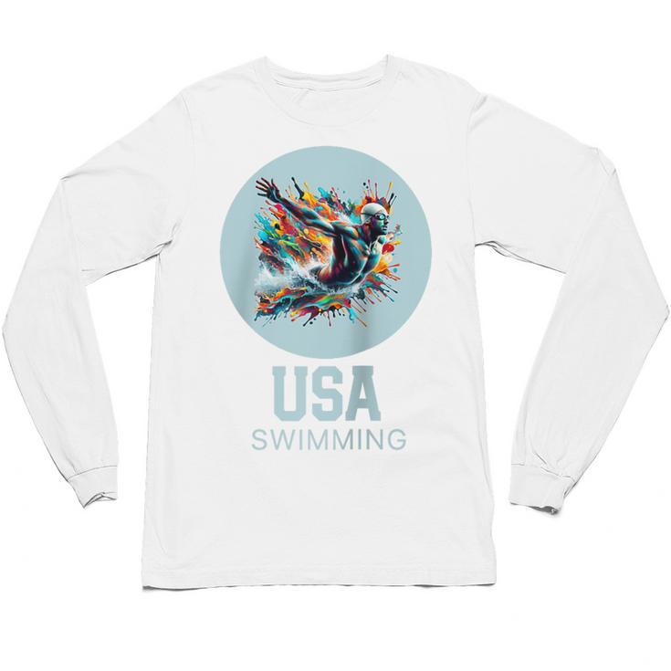 SWIMMING SPORT COMPETITIVE SWIM Raglan Baseball Tee Unisex Long Sleeve T-Shirt