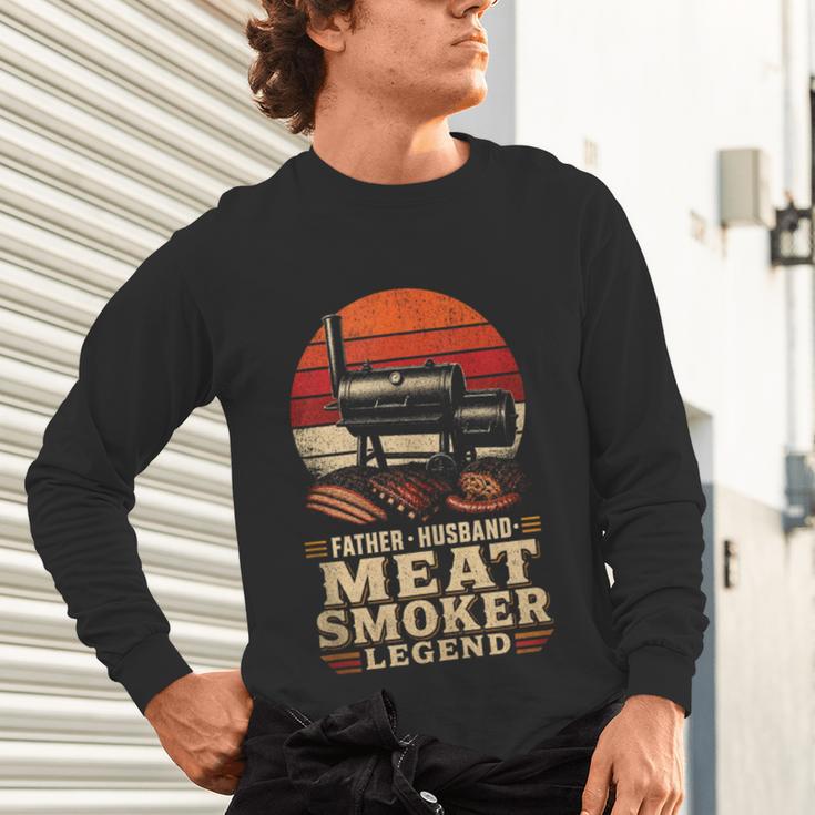 BBQ Dad Father Husband Meat Smoker Legend Unisex Long Sleeve T-Shirt