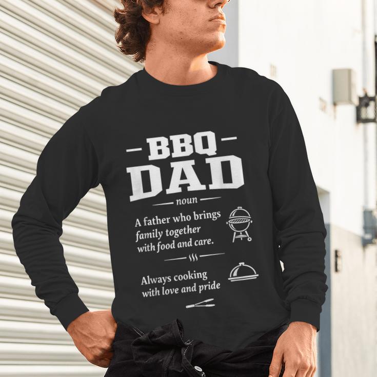 BBQ Dad Grilling Father Day Family Food Love Novelty Graphic Unisex Long Sleeve T-Shirt