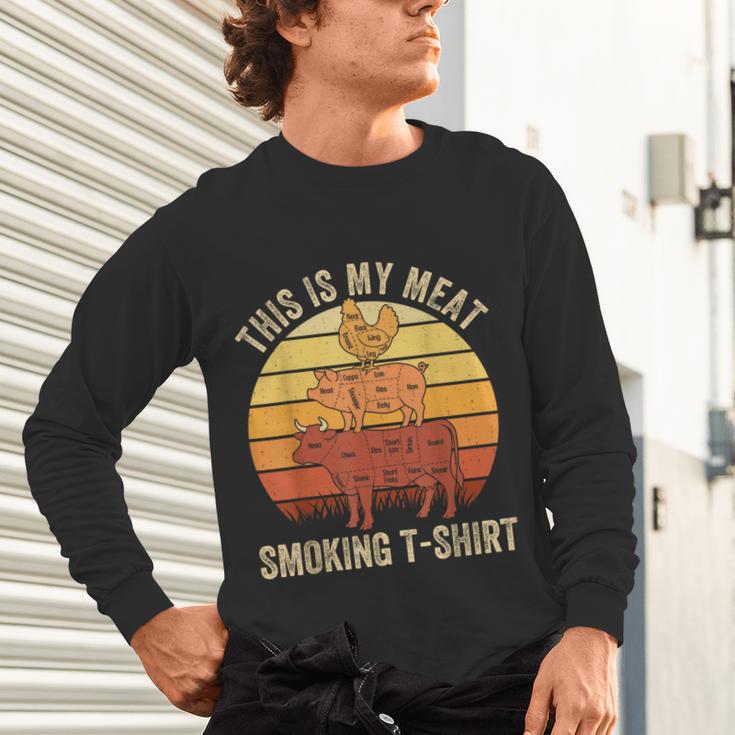 This Is My Meat Smoking Tee BBQ Dad Barbeque Smoker Unisex Long Sleeve T-Shirt