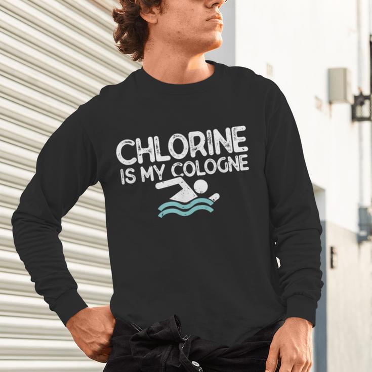 Men Swimming Saying Swimmer Unisex Long Sleeve T-Shirt