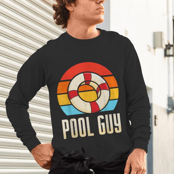 Pool Guy Swimming Attendant Attendants Rescuer Unisex Long Sleeve T-Shirt