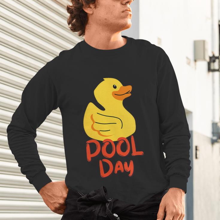 Pool Swimming Day Unisex Long Sleeve T-Shirt Pool Swimming Day Unisex Long Sleeve T-Shirt