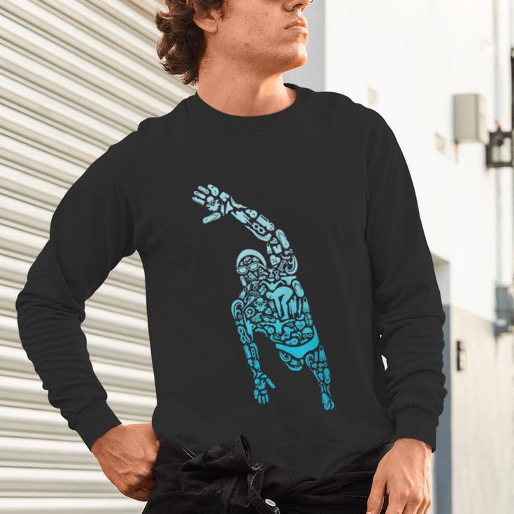 Swim Sport Athletes Swimmer Dad Boys Competitive Swimming Unisex Long Sleeve T-Shirt Swim Sport Athletes Swimmer Dad Boys Competitive Swimming Unisex Long Sleeve T-Shirt