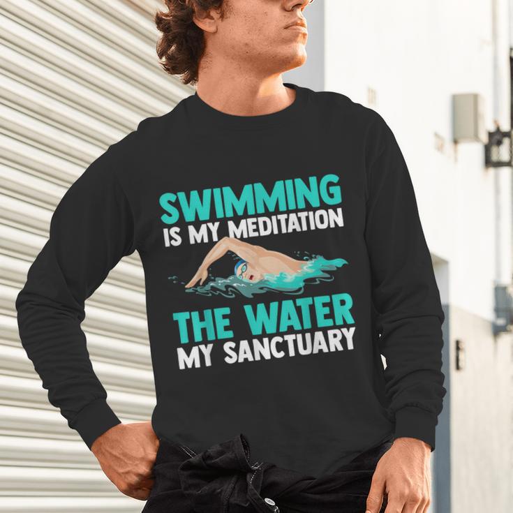 Swim Swimmers Swimming Unisex Long Sleeve T-Shirt Swim Swimmers Swimming Unisex Long Sleeve T-Shirt