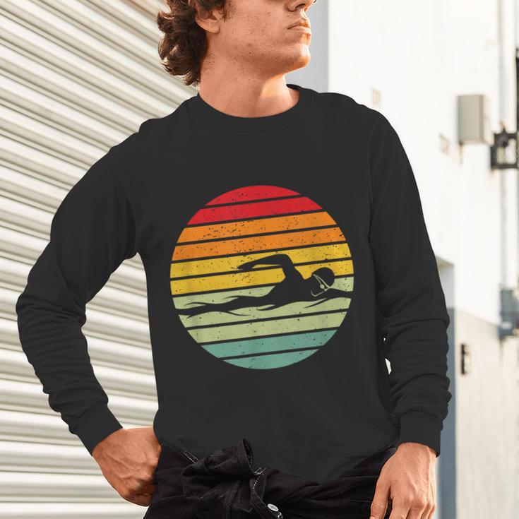 Swimming & Water Sport Vintage For Swimmers & Swim Coaches Unisex Long Sleeve T-Shirt