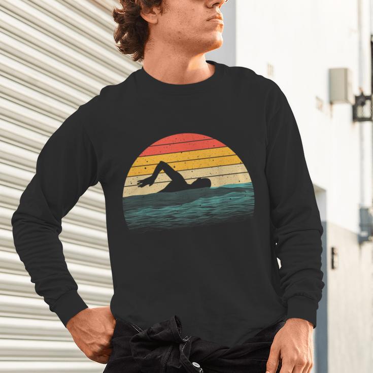 Swimming Art For Men Women Swim Coach Rescue Swimmer Unisex Long Sleeve T-Shirt