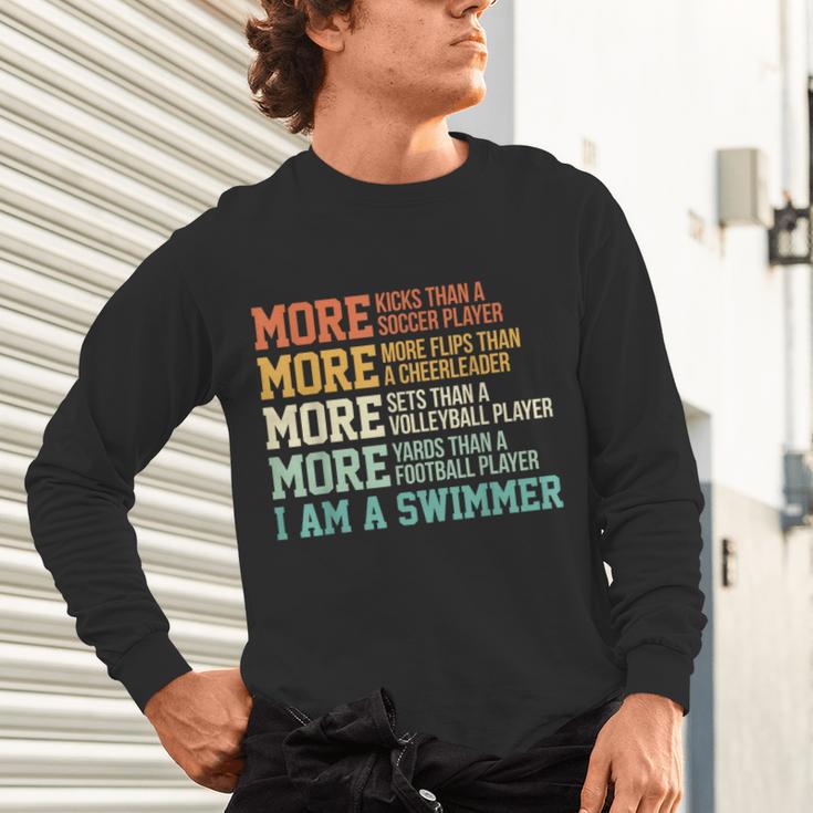 Swimming Saying Swim Swimmer Unisex Long Sleeve T-Shirt