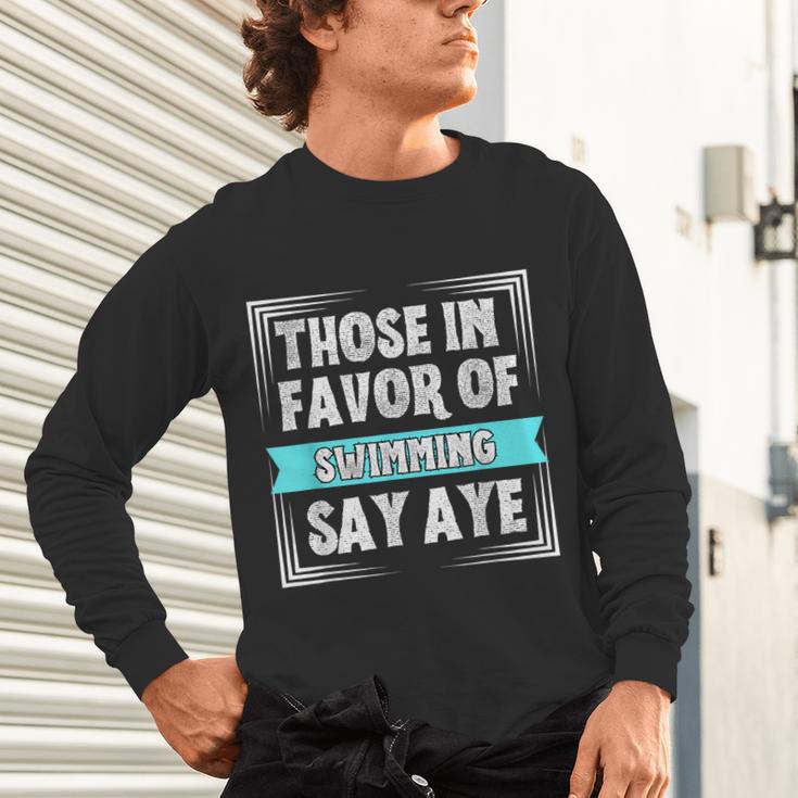 Swimming Swim Swimmer Unisex Long Sleeve T-Shirt Swimming Swim Swimmer Unisex Long Sleeve T-Shirt